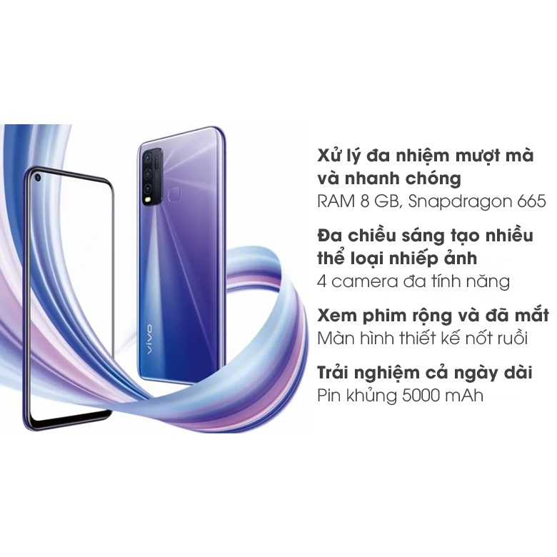 Điện thoại Vivo Y50 8GB/128GB máy chính hãng