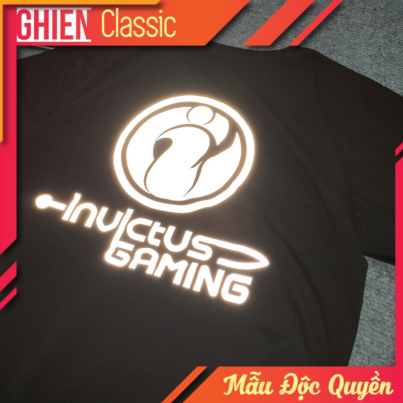 Áo thun UMAD unisex gaming LOL Invictus Gaming phản quang esports nam nữ tay ngắn (40kg-110kg)