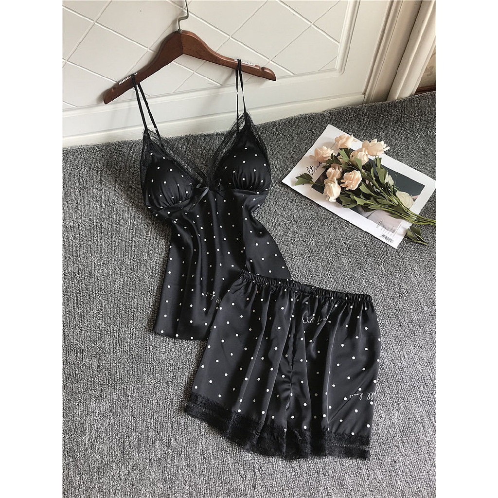 Set Đồ Ngủ Bằng Lụa Gợi Cảm Dành Cho Nữ