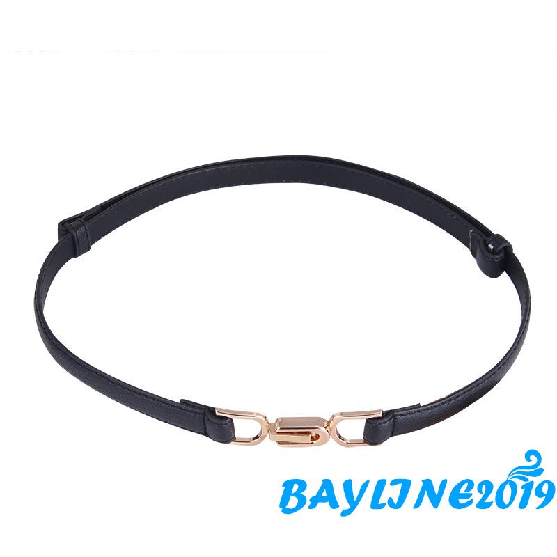 Thắt lưng giả da màu đen/cà phê/đen có thể điều chỉnh thời trang cho nữ