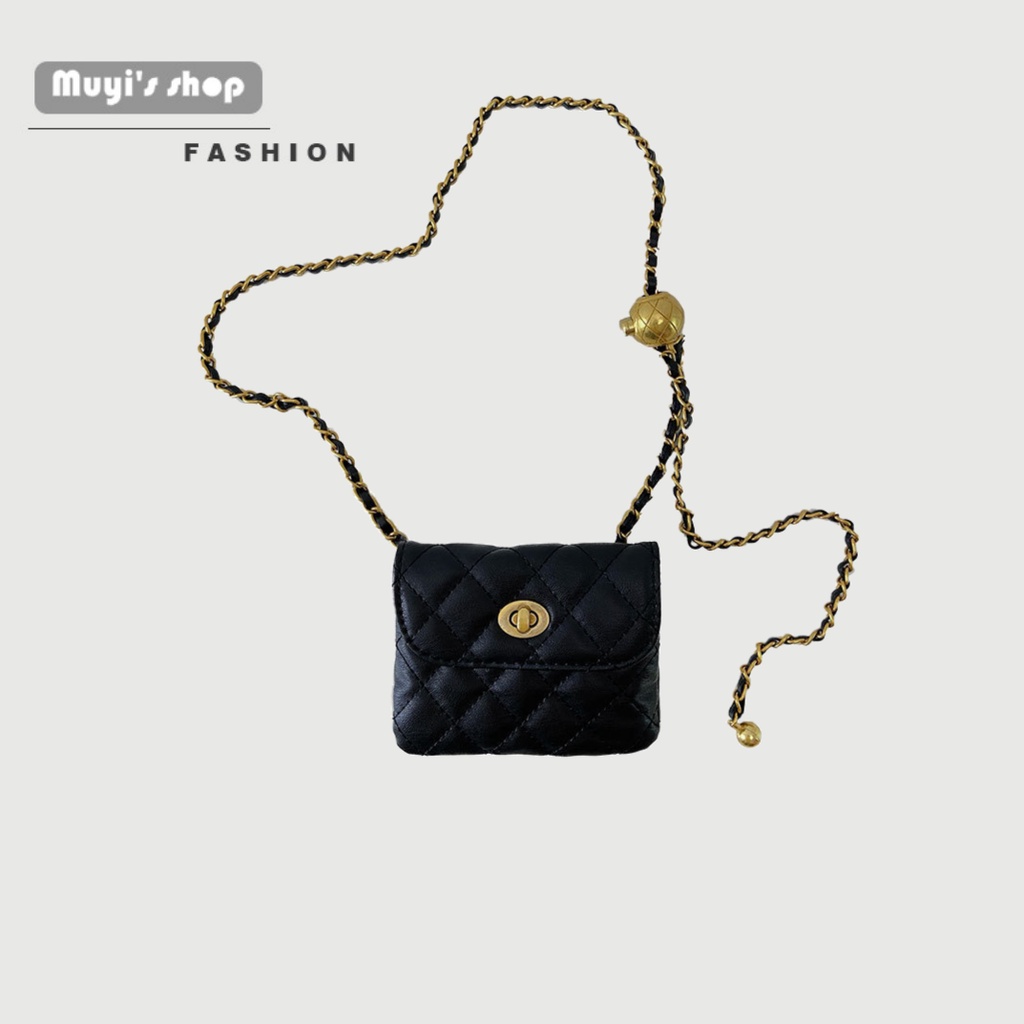 Túi đeo chéo phối dây xích kiểu dáng thời trang