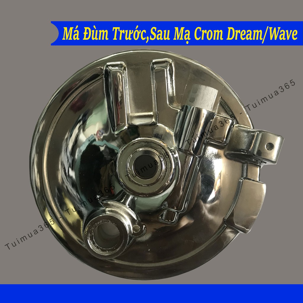 Cặp Má Đùm Mạ Crom Trước, Sau Honda Dream / Wave