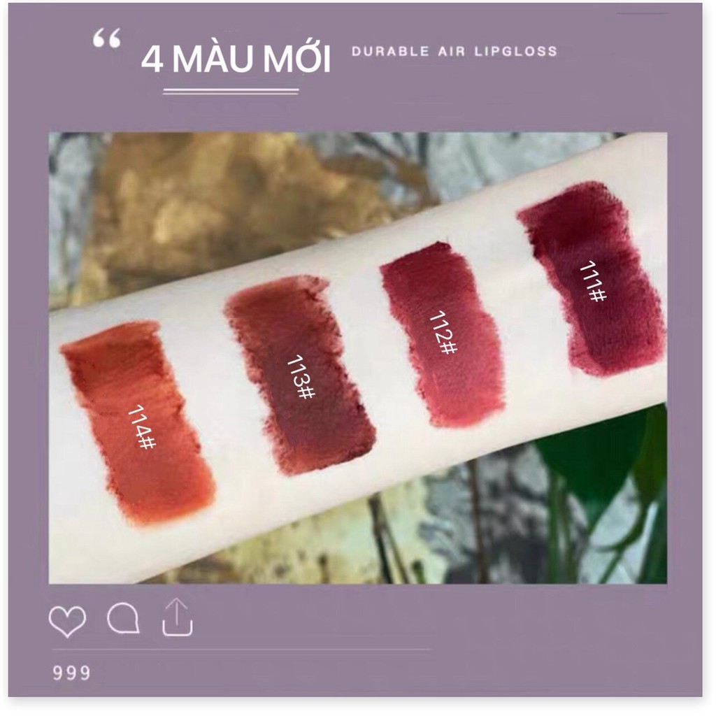 [Mã giảm giá] [Mã 66FMCGSALE hoàn 8% xu đơn 500K] Son kem HOLD LIVE mềm mịn mọng môi Durable Air Lip Gloss