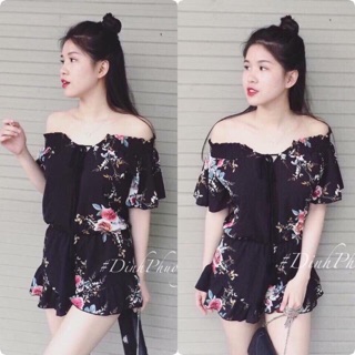 Jum hoa trễ vai nơ cổ
