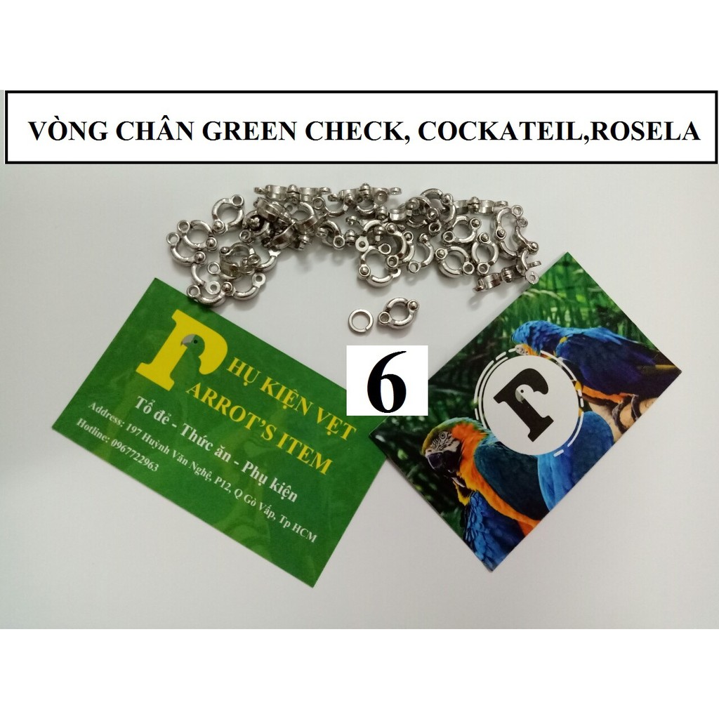 VÒNG CHÂN CHO CÁC DÒNG VẸT DẠNG ĐÓNG MỞ  GIÁ CỰC MỀM