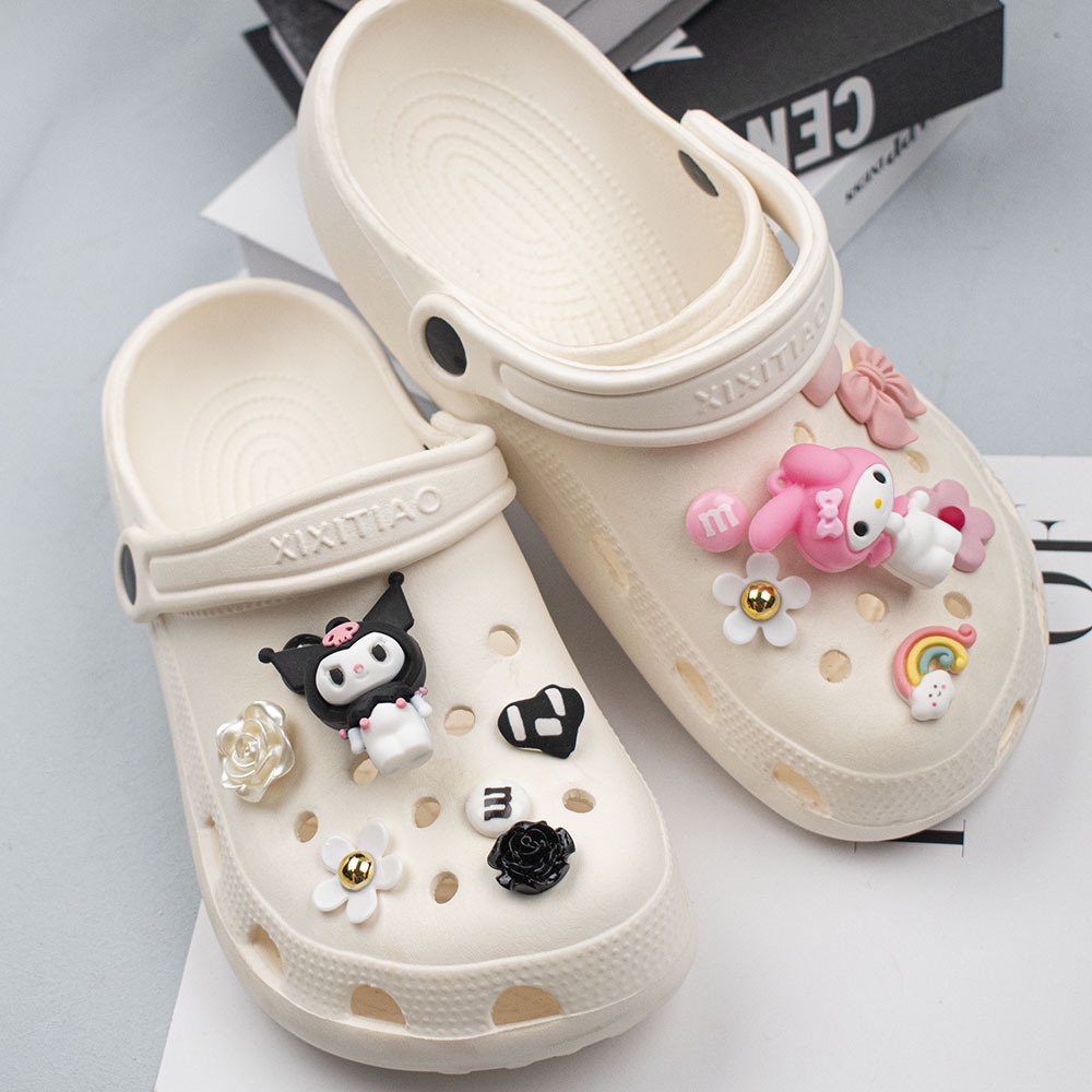 Phụ Kiện Giày Crocs Hình Hoa Dễ Thương Cho Bé Charms