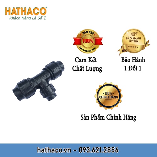 Tê Thu 50 HATHACO Thu Về Ống 25 - 32 - 40 Dùng Cho Ống HDPE Chính Hãng Sản Tại VN