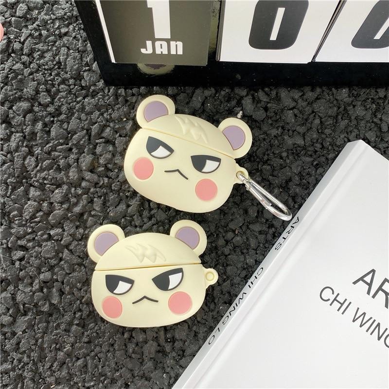 ☘️Tặng kèm dây đeo☘️Case Airpod 1 2 ...Vỏ bao bọc bear Panda đựng tai nghe không dây Gấu Trúc airpods silicon