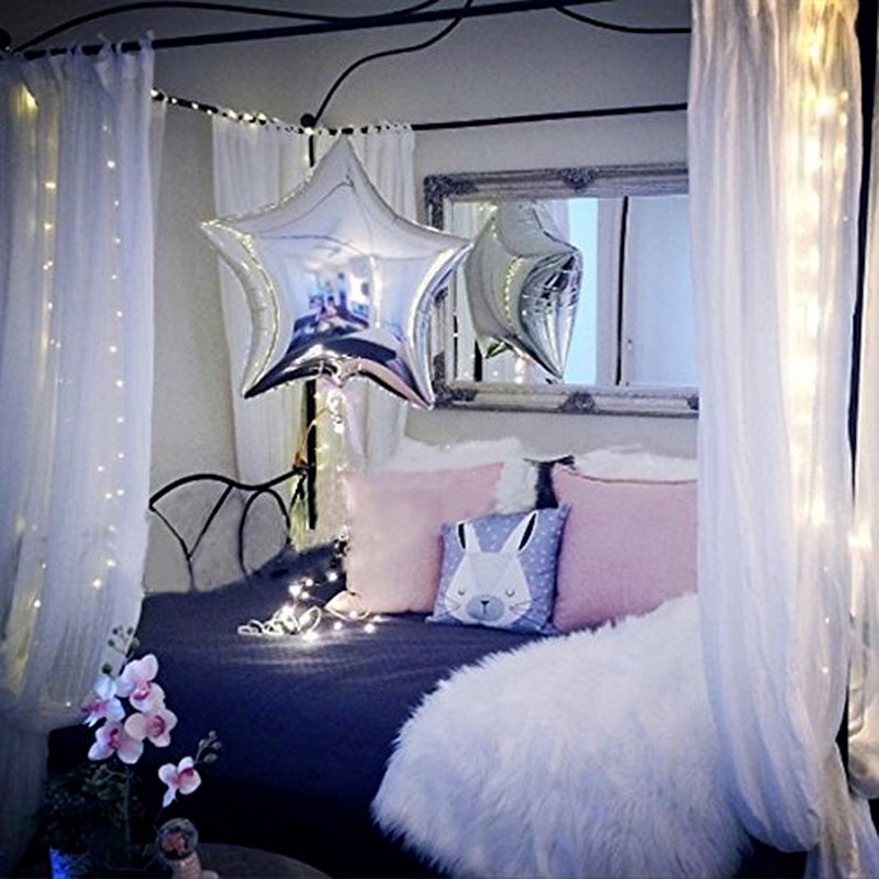 Bong Bóng Lá Nhôm 18 &quot;Hình Ngôi Sao Lãng Mạn Trang Trí Tiệc Cưới / Sinh Nhật / Giáng Sinh