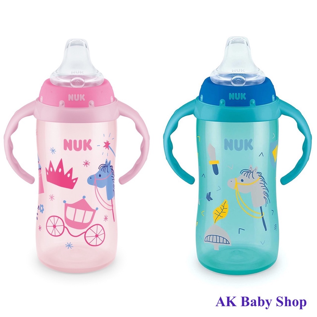 Bình tập uống Nuk 300ml có tay cầm