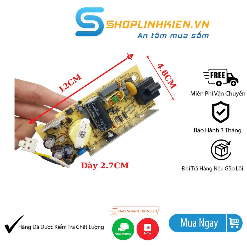 [Hàng Chống Nhiễu] Nguồn Không Vỏ 12V3.5A hàng nhà máy dùng cho 12V3A 12V2A thoải mái - ShopLinhKienM2M