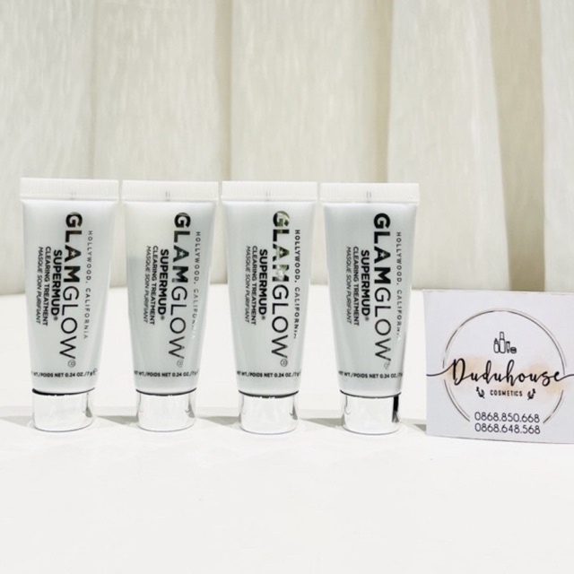 (MINISIZE 7G) MẶT NẠ THẢI ĐỘC LÀM SẠCH LCL GLAMGLOW SUPERMUD CLEARING TREATMENT