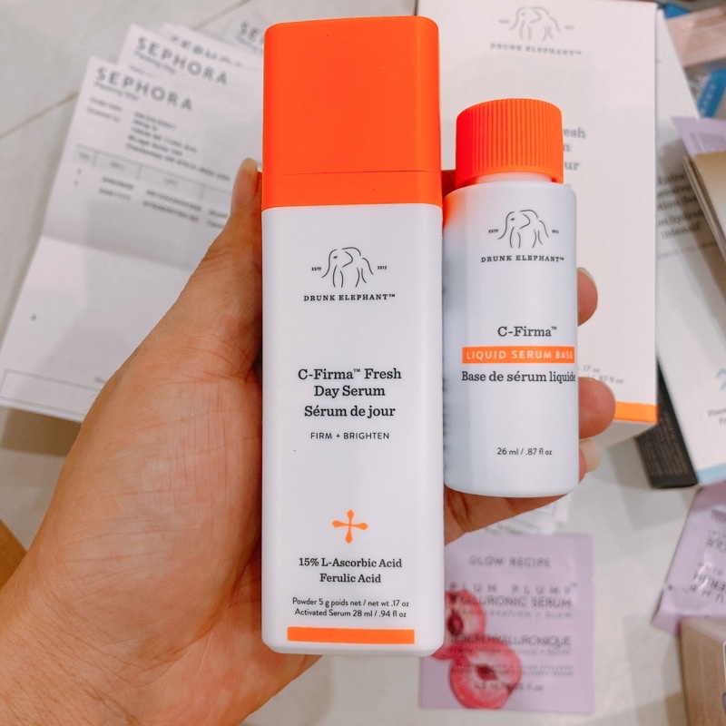 [MẪU MỚI] Tinh chất làm sáng và chống oxy hóa chứa 15% Vitamin C tươi Drunk Elephant C-Firma Fresh Day Serum