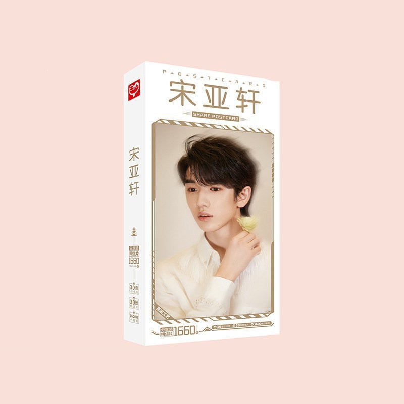 Hộp ảnh postcard TỐNG Á HIÊN nhóm nhạc TNT THỜI ĐẠI THIẾU NIÊN ĐOÀN idol thần tượng hoa ngữ có lomo ảnh dán sticker