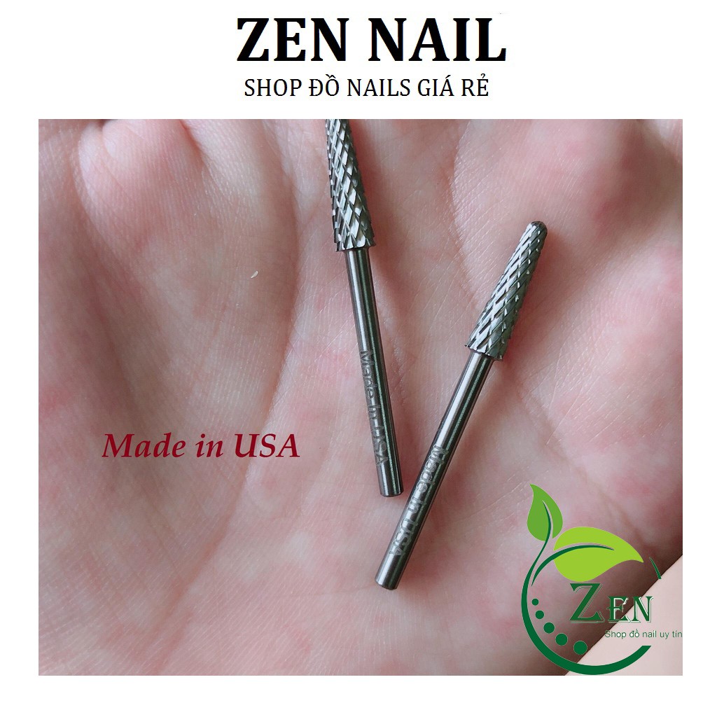 Đầu mài Khóe bột mỹ USA, Dũa tròn culticle khóe móng bột