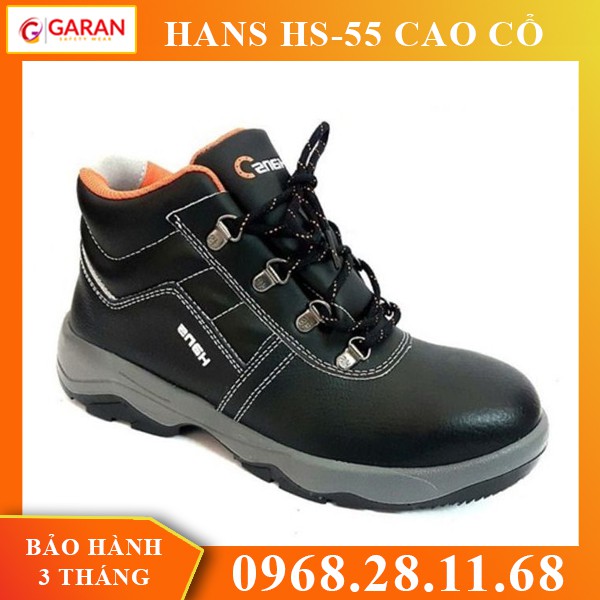 Giày Bảo Hộ Cao Cấp Hàn Quốc Hans HS-55 Cao Cổ
