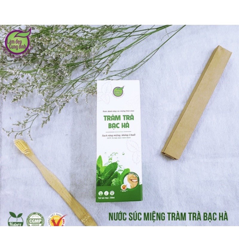 Nước súc miệng tràm bạc hà Bảo Nhiên - Chai 250ml