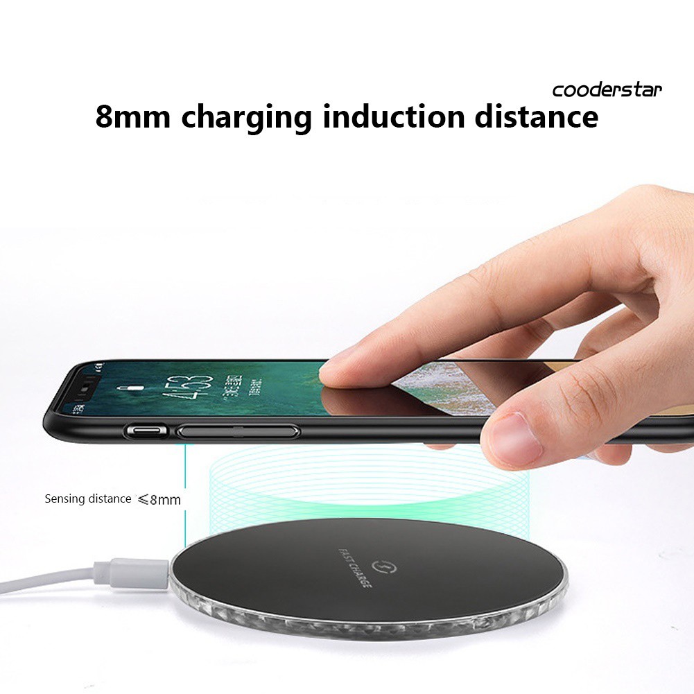 Đế Sạc Không Dây 10w Có Đèn Led Cho Iphone Samsung | BigBuy360 - bigbuy360.vn