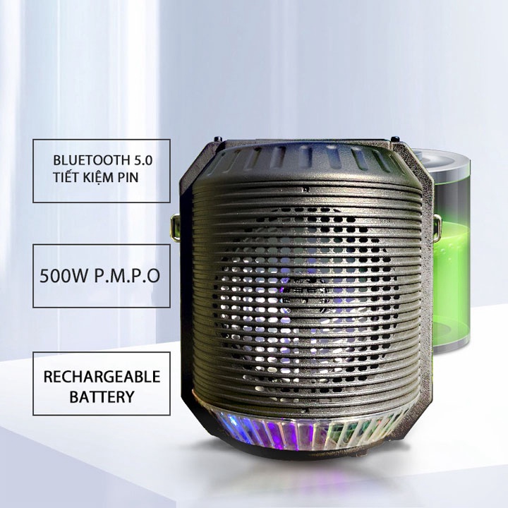 Loa Karaoke Bluetooth Mini ALP-401, Giá Rẻ, Âm Thanh Sống Động Kèm Theo Đèn Led Khi Nghe Nhạc