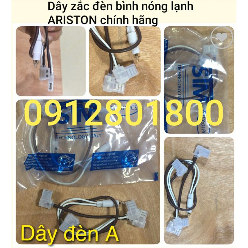 Dây zắc đèn báo sáng bình nóng lạnh ARISTON