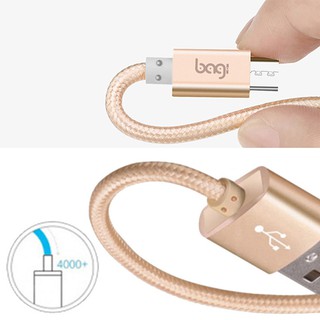 DÂY SẠC NHANH MICRO BAGI. BỌC DÙ, ĐU KHÔNG ĐỨT.