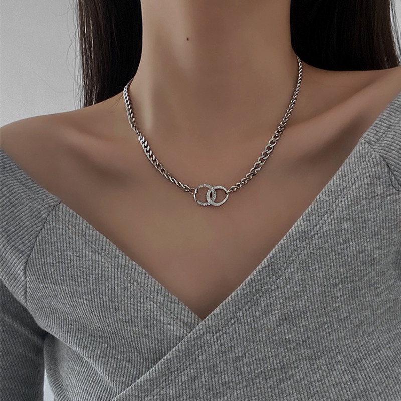 Vòng cổ Thép Titan Phong Cách Hip Hop Ngọt Ngào