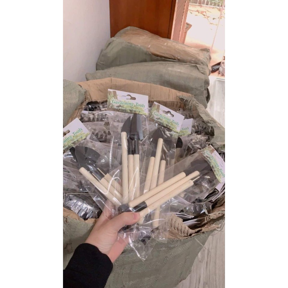 Bộ dụng cụ làm vườn mini cho bé [đổi trả nếu bị lỗi] gồm combo 3 dụng cụ tiện lợi