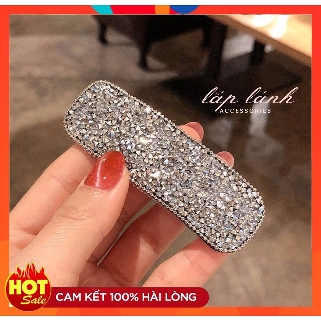 [Có sẵn] KẸP MÁI ĐÍNH ĐÁ JENNIE LẤP LÁNH TẠO KIỂU PHONG CÁCH HÀN QUỐC KM10