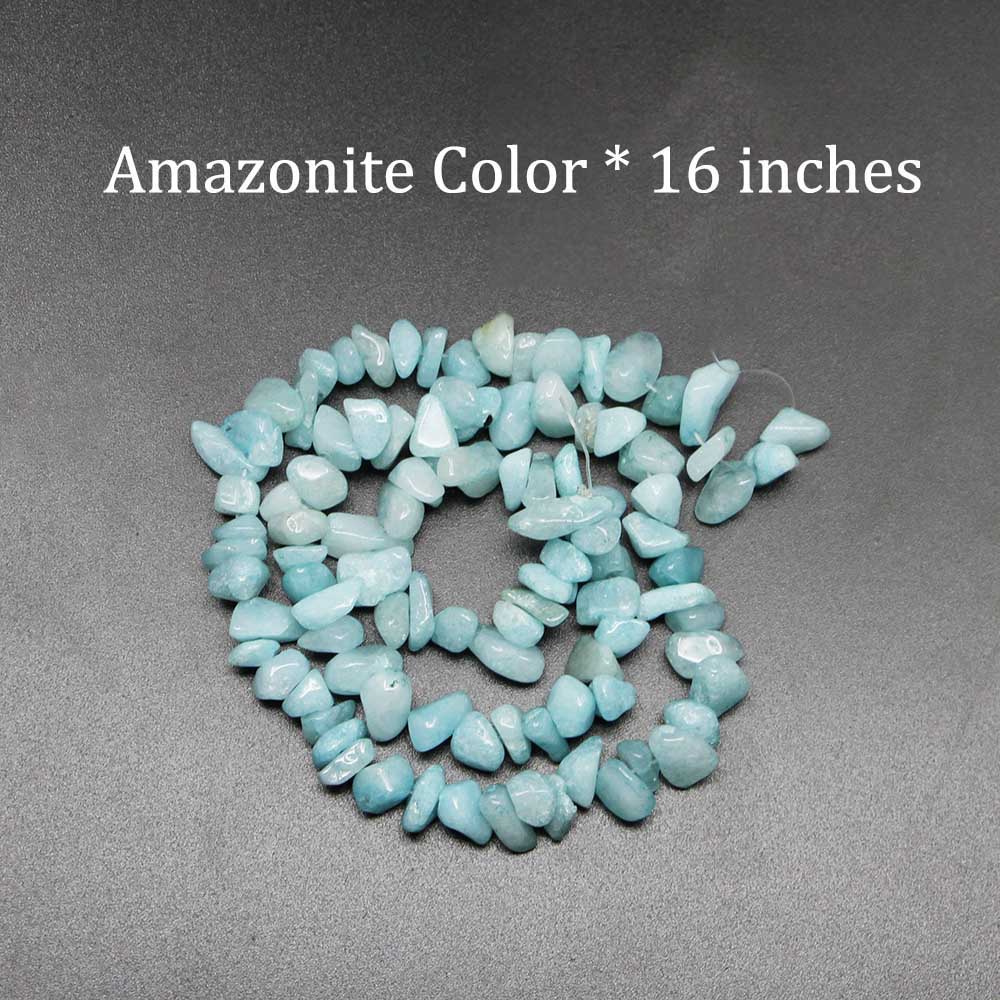 St.kunkka 1dây / 16 inch Hạt đá màu tự nhiên để làm đồ trang sức vòng đeo tay thủ công