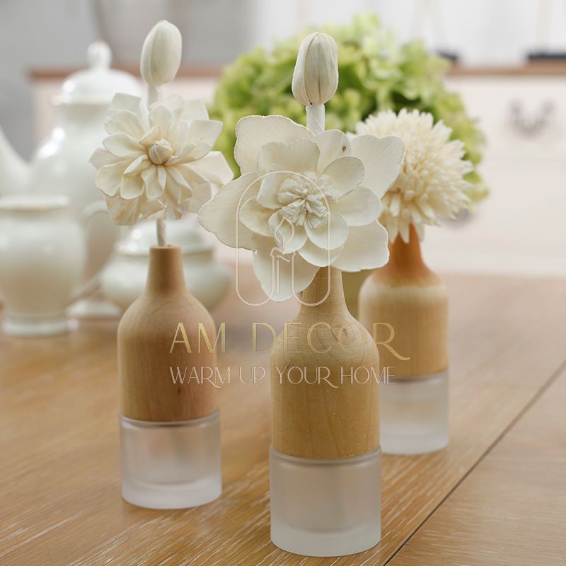 Lọ tinh dầu hoa lavender, olive, hương rừng gỗ decor trang trí phòng ngủ sang trọng - AM Decor