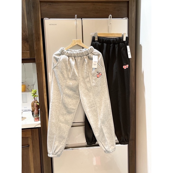 combo 2 quần nỉ nữ bộ gấu hình cherry