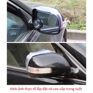 Bộ 2 vè che mưa gương chiếu hậu CAO CẤP DÁN NGOÀI bảo vệ gương