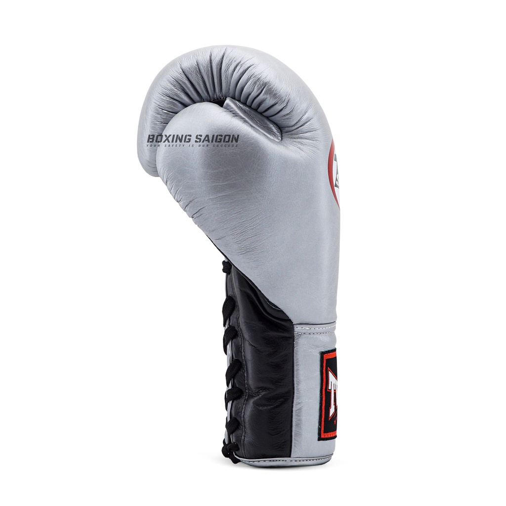 Găng tay Boxing Muay Thai Twins BGLL1 Lace-up - Silver