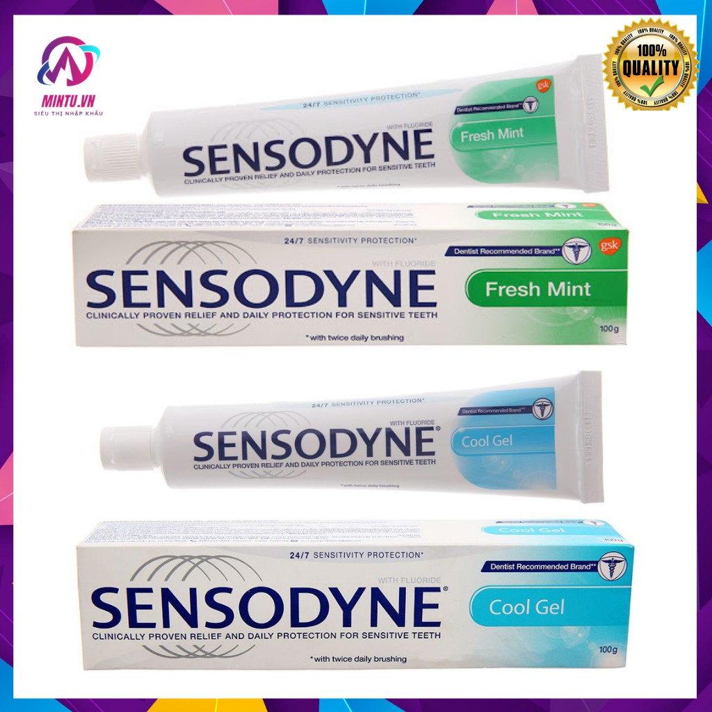 Kem đánh răng sensodyne chính hãng FREESHIP thuốc đánh răng chống ê buốt, sénodyne thái lan 100g