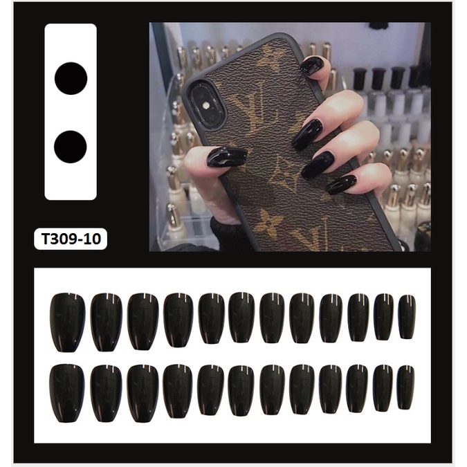 24 móng tay giả không keo làm nail siêu đẹp