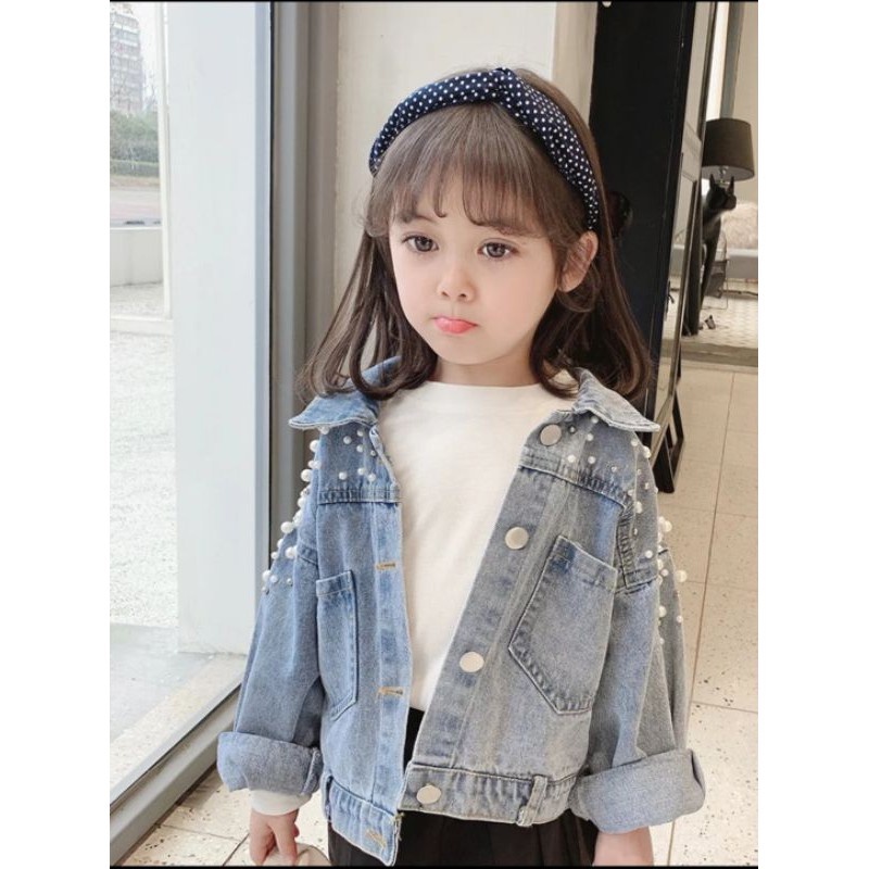 Áo Khoác Jean MUTIARA Mới Nhất Nhập Khẩu Từ 2-10 Tuổi