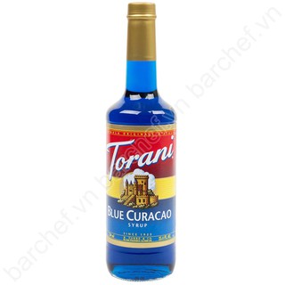Sirô curacao xanh - blue curacao syrup torani 750ml