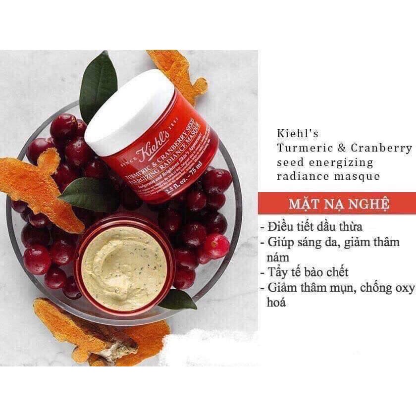 -100ML- Mặt Nạ Nghệ Kiehl Turmeric & Cranberry Seed Energizing Radiance Masque