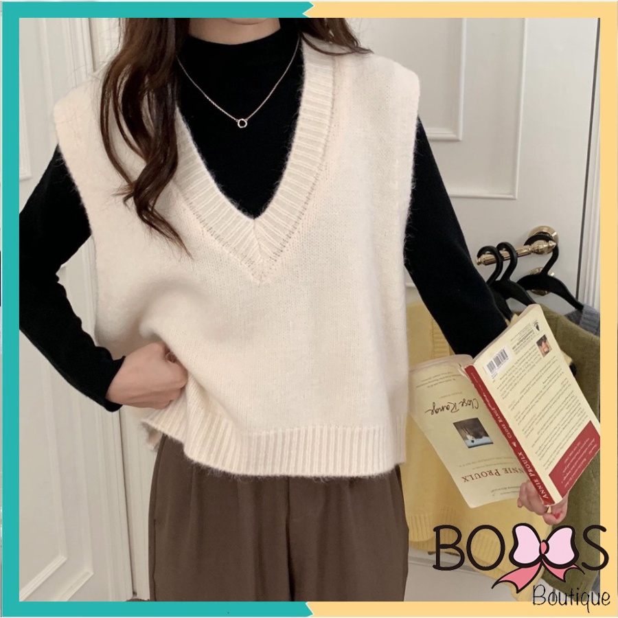 Áo Gile Len Nữ Mỏng Cổ Tim Chất Đẹp Mỏng Mặc 4 Mùa [LMT] | BigBuy360 - bigbuy360.vn