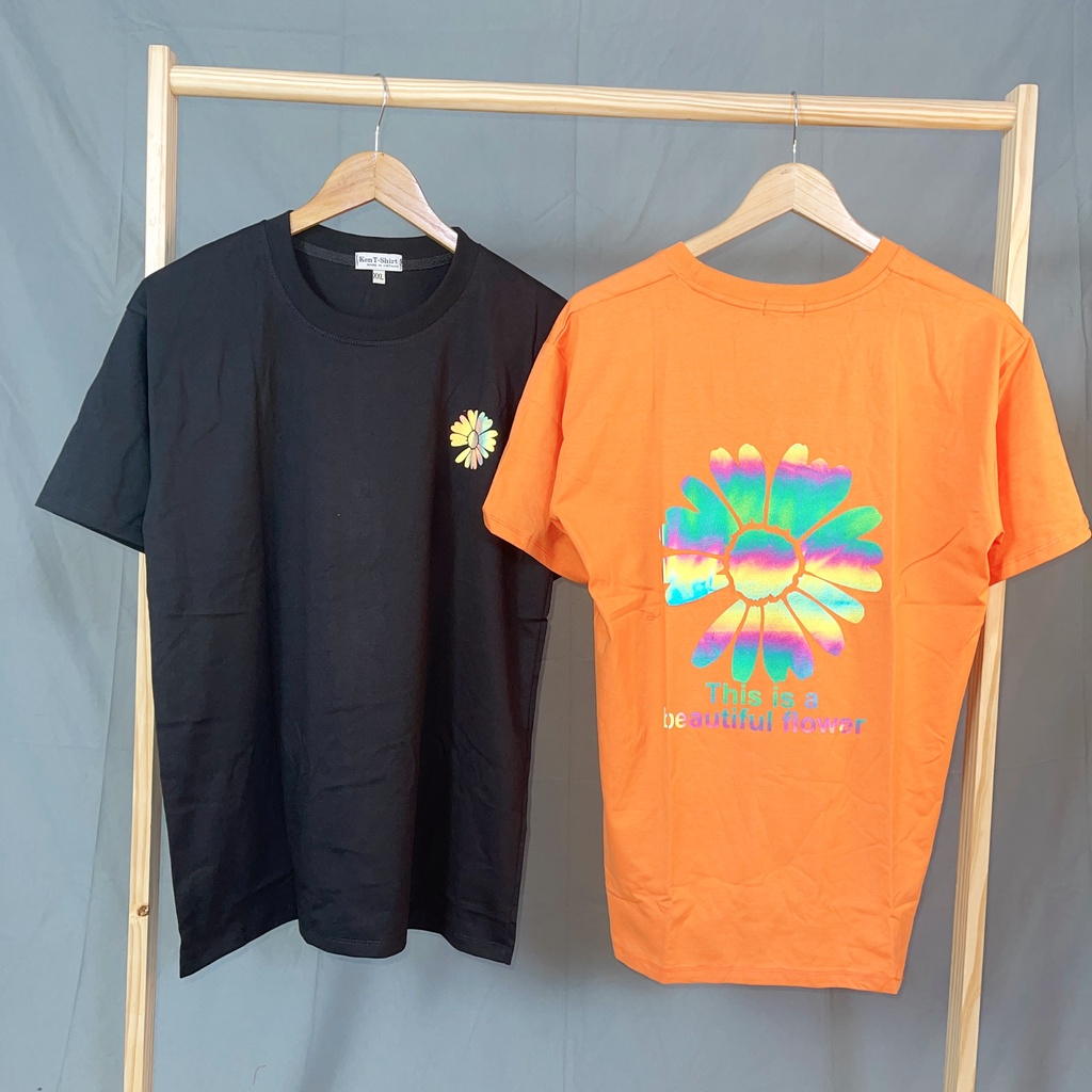 Áo Thun Phản Quang Hoa Cúc Life Cotton 75% Form Rộng Unisex Nam Nữ Rẻ Đẹp HaiHaiShop, Ken T-Shirt.