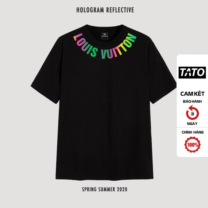 Áo phản quang LV.T Louis./uitton áo thun nữ form rộng áo phông nam unisex chất vải cotton TATO OFFICIAL