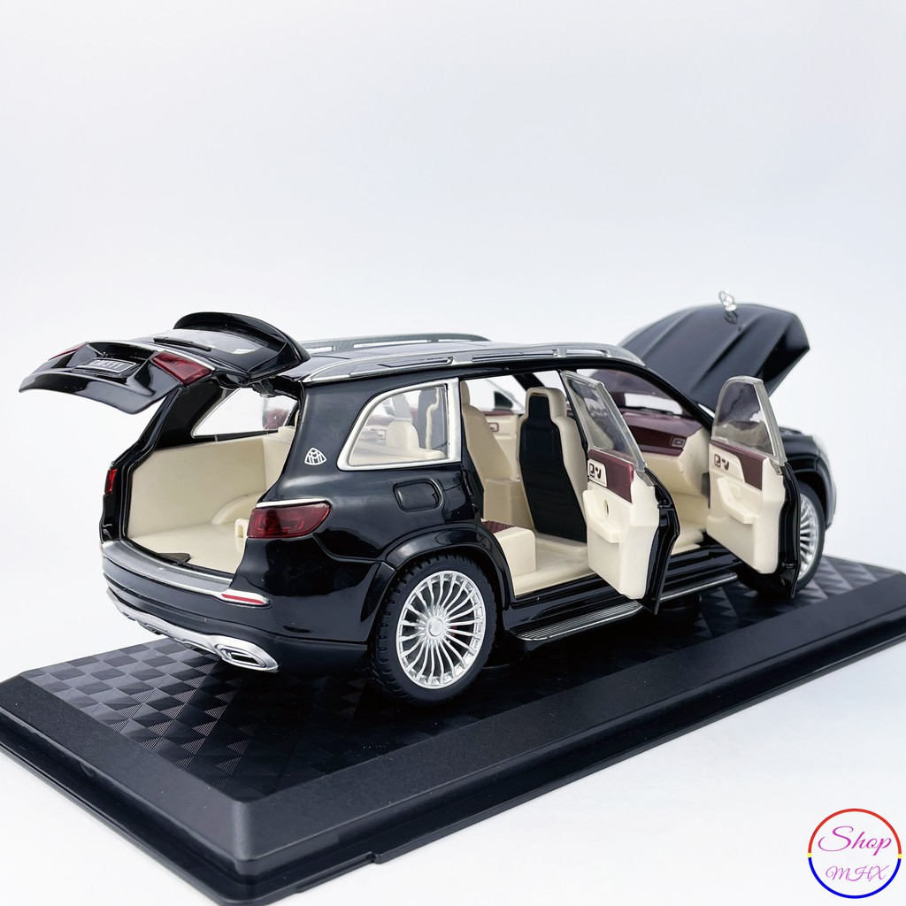 Xe mô hình sắt Mercedes Maybach GLS600 TẶNG KÈM BIỂN SỐ tỉ lệ 1:24 CHIMEI