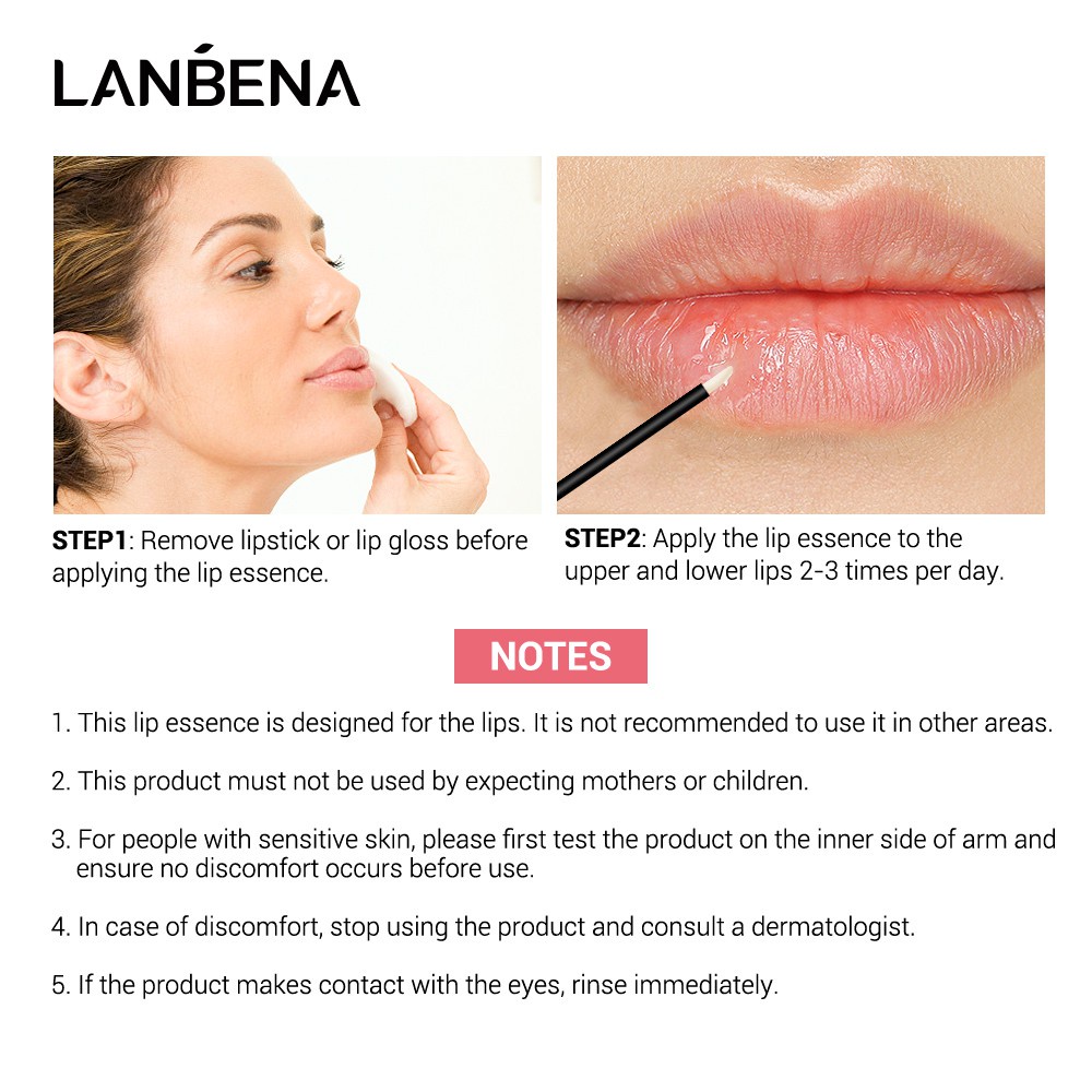 Serum làm đầy môi căng mọng filler Lanbena giảm nếp nhăn, vết nẻ môi cao cấp 4ml - Hanayuki Asia