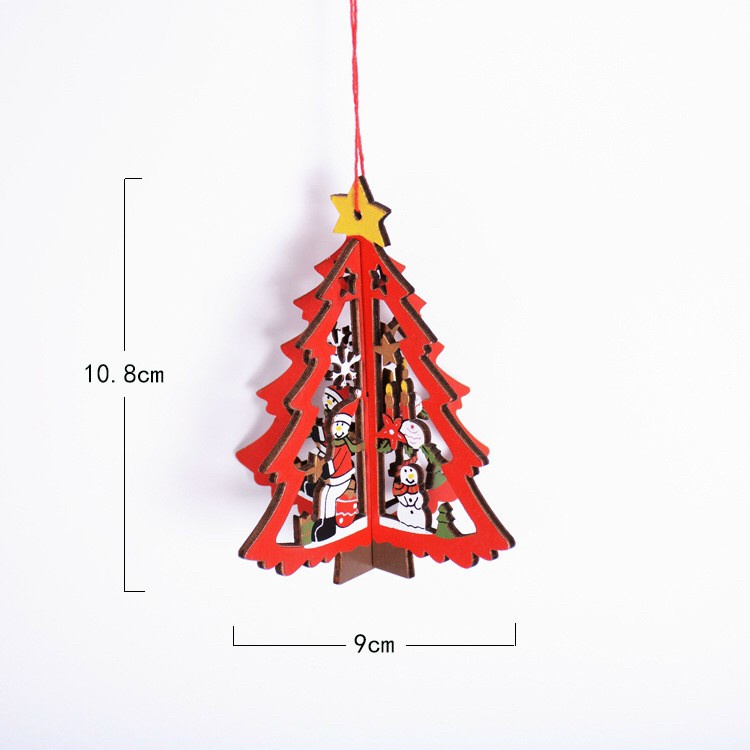 Dây Treo Trang Trí Giáng Sinh Cao Cấp Bằng Gỗ - 3 Mẫu trang trí noel cây thông decor trang trí