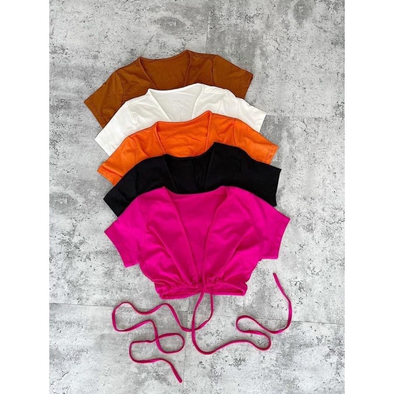 áo croptop cột dây eo
