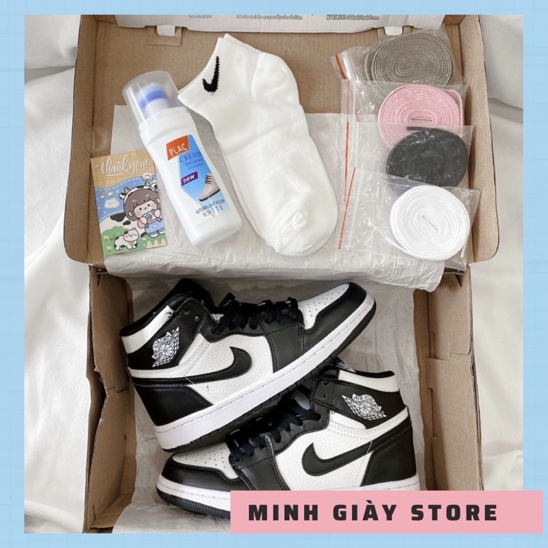 ⚡️FREESHIP⚡Tặng Full Box-Bill- Giày Thể Thao Nam Nữ jor.dan panda cổ cao