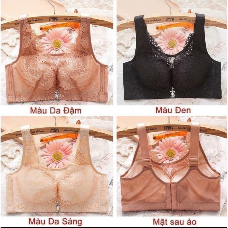 Áo ngực cao cấp bản to đệm mỏng dành cho chị em size 36- 42, giúp che khuyết điểm lưng ngấn mỡ mã 198#