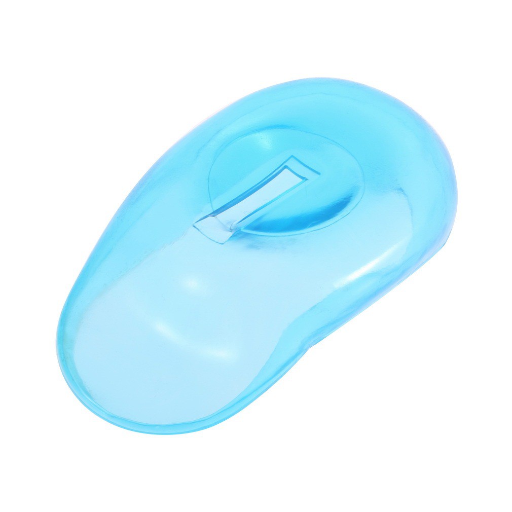 2 Miếng bọc tai silicon nhuộm tóc màu xanh dương tiện dụng