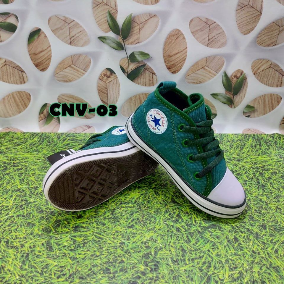 Giày Converse Phối Khóa Kéo Cá Tính Cho Bé