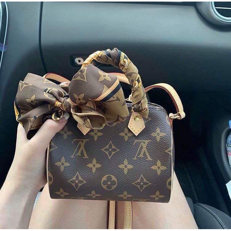 LV SPEEDY NANO MINI SPSL DA THẬT SIZE 17CM